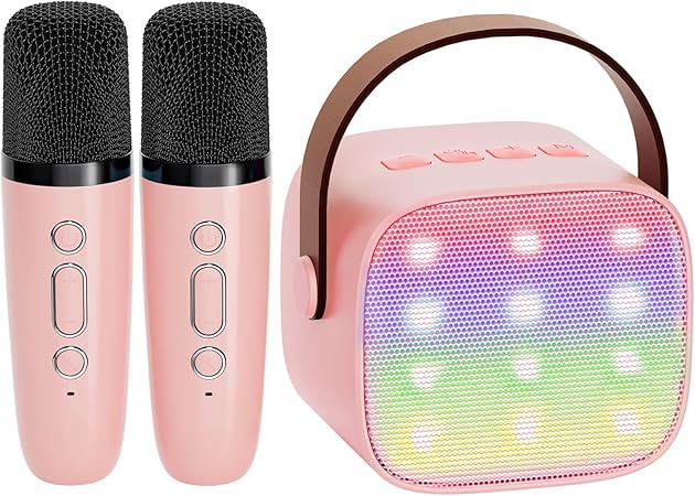 yll-mini-karaoke-machine-bluetooth-speaker-2-microphones-girls-gift